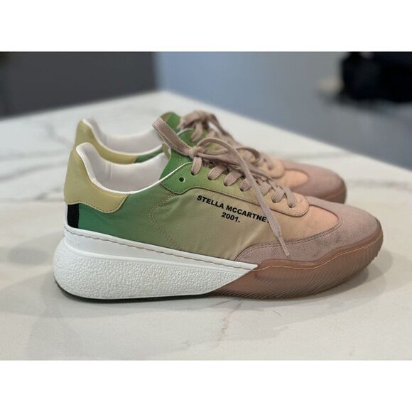 Stella McCartney Loop Gradient Sneakers in Peach Degrade Size 38 - Picture 1 of 8